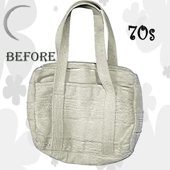 Boho Art Purse is OOAK Vintage 70s Wearable Art - Hippie Cottagecore Bag - Picture 12 of 12